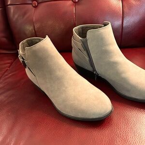 Gray Fashion Boots